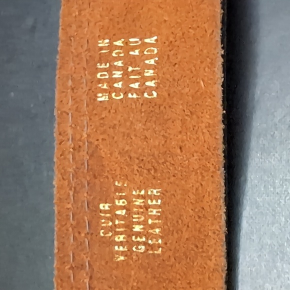 Edwin Mens Brown Leather Belt with Metal Buckle,3859-34. - Picture 8 of 10
